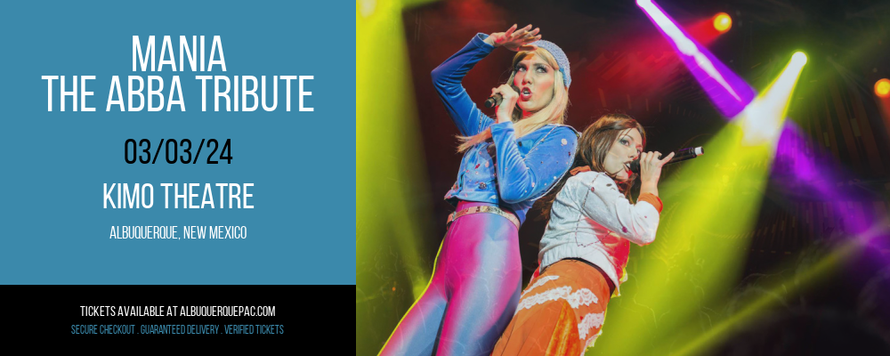 Mania - The ABBA Tribute at Kimo Theatre